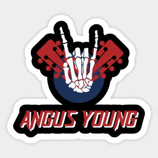 Angus Young Sticker